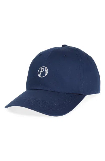 Palmes Logo Baseball Cap In Blue