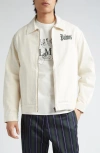 Palmes Olde Organic Cotton Jacket In Off-white