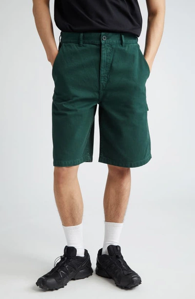 Palmes Sweeper Organic Cotton Shorts In Bottle Green