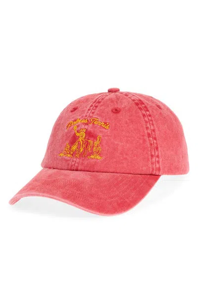 Palmes Western Baseball Cap In Red