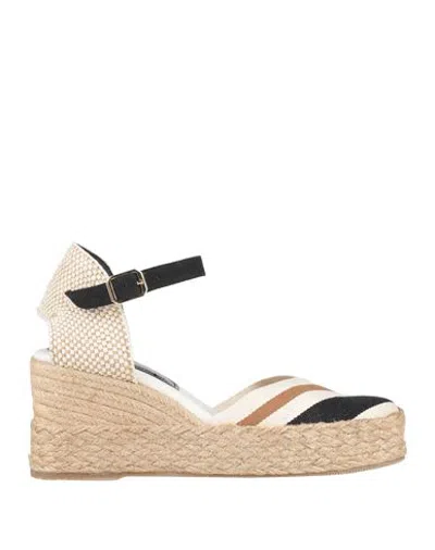 Paloma Barceló Palomitas By  Woman Espadrilles Black Size 8 Textile Fibers In Multi