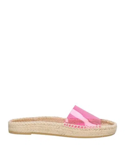 Paloma Barceló Woman Espadrilles Pink Size 8 Pvc - Polyvinyl Chloride