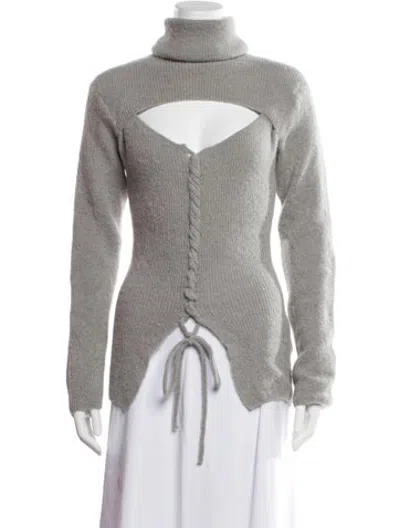 Pre-owned Paloma Wool Alpaca Turtleneck Sweater In Grey