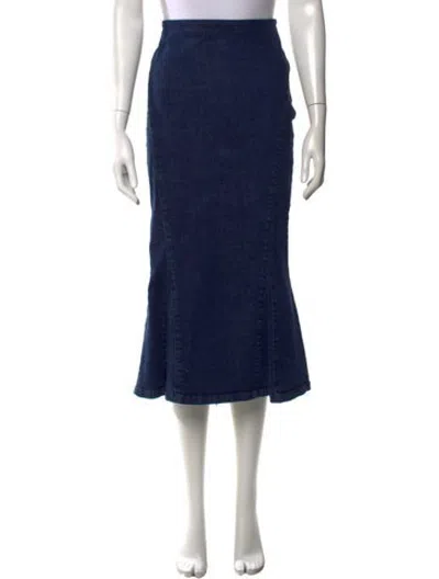 Pre-owned Paloma Wool Midi Length Skirt In Blue