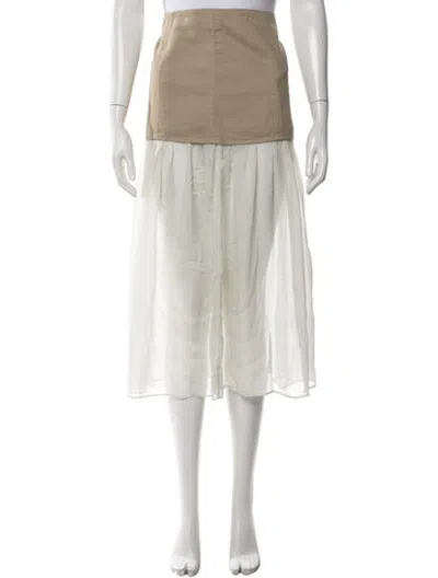 Pre-owned Paloma Wool Midi Length Skirt In Neutrals