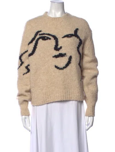 Pre-owned Paloma Wool Wool Graphic Print Sweater In Neutrals