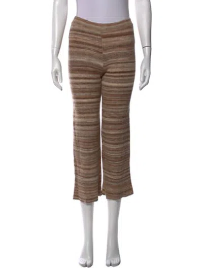 Pre-owned Paloma Wool Wool Straight Leg Pants In Neutrals