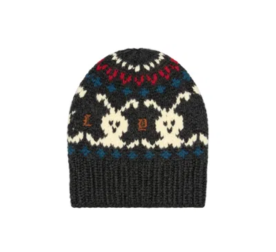 Paly Bunny Beanie In Blue