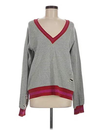 Pre-owned Pam & Gela Pullover Sweater In Red