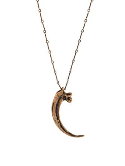 Pre-owned Pamela Love Eagle Claw Necklace, 30" In Multicolor