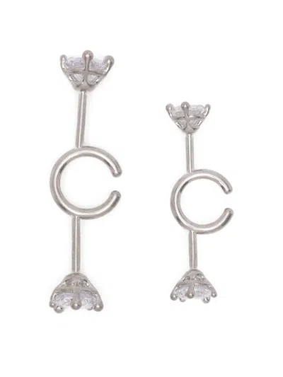 Panconesi Diamanti Spina Earrings In Silver