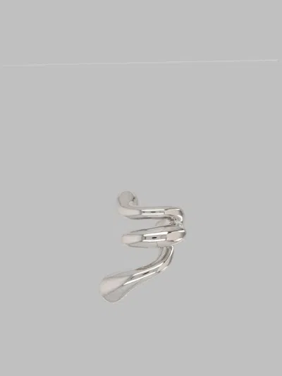 Panconesi Sculptural Ear Cuff Earring In Silver