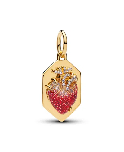 Pandora Multi-stone Pat Mcgrath The Beat Dangle Bag Charm In Gold