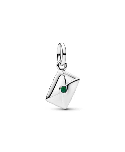 Pandora Sterling Silver Santa Letter Dangle Charms In Platinum Plated