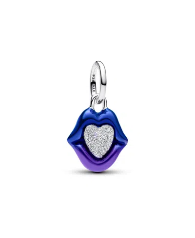 Pandora Sterling Silver The Lips Of Love Dangle Charm In Metallic