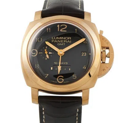 Pre-owned Panerai Luminor 1950 10 Days Gmt Watch In Multicolor