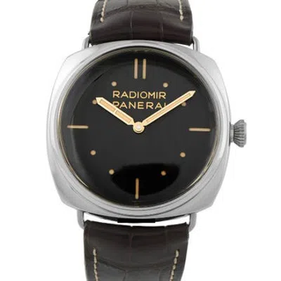 Pre-owned Panerai Radiomir 3 Days Platino Watch In Multicolor