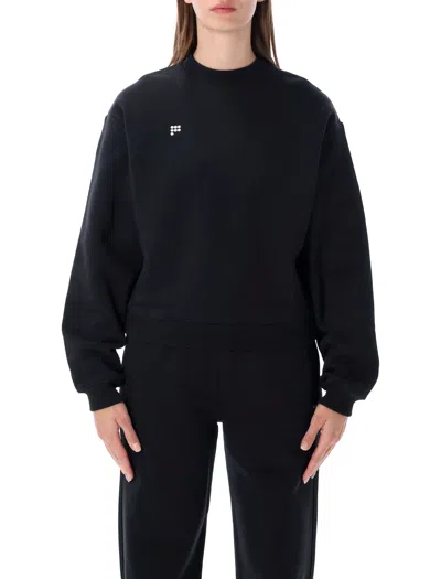 Pangaia Regenerative Cotton Crewneck Sweatshirt In Black