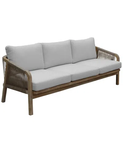 Pangea Home Indoor/outdoor Lola 3 Seater Sofa In Beige
