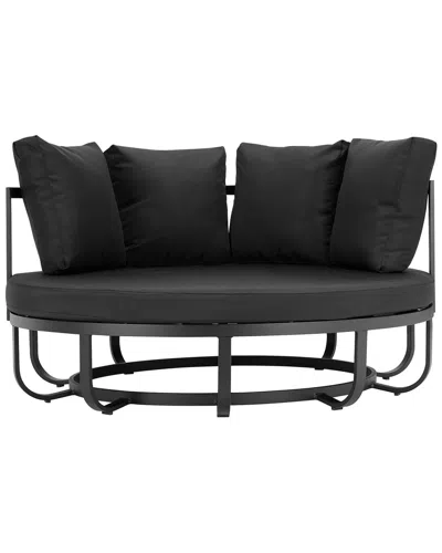 Pangea Home Indoor/outdoor Naples Daybed In Black