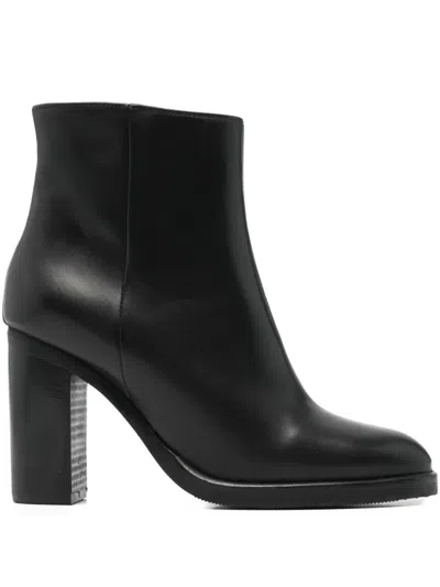 Paola Parisi 90mm Block-heel Boots In Animal Print