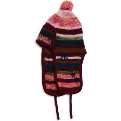 Paolina Russo Alpaca Blend Trapper Hat In Multi