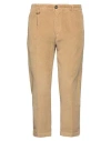Paolo Pecora Man Pants Camel Size 32 Cotton, Elastane In Beige