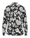 Paolo Pecora Man Shirt Black Size 17 Cotton, Elastane