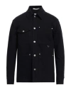 Paolo Pecora Man Jacket Midnight Blue Size 36 Cotton, Wool, Polyester, Elastane