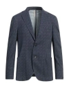 Paoloni Man Blazer Blue Size 42 Cotton, Elastane