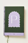 Papier X Anthropologie Monogram Journal In Green