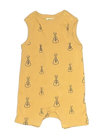 Pre-owned Parade Babies' Short Sleeve Onesie In Yellow