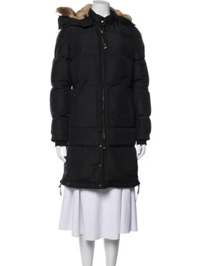 Pre-owned Parajumpers Down Coat In Black