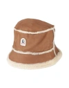 Parajumpers Woman Hat Camel Size L/xl Sheepskin In Brown