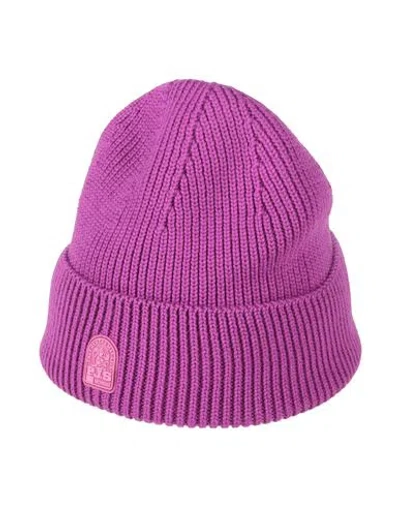 Parajumpers Woman Hat Fuchsia Size Onesize Wool In Pink