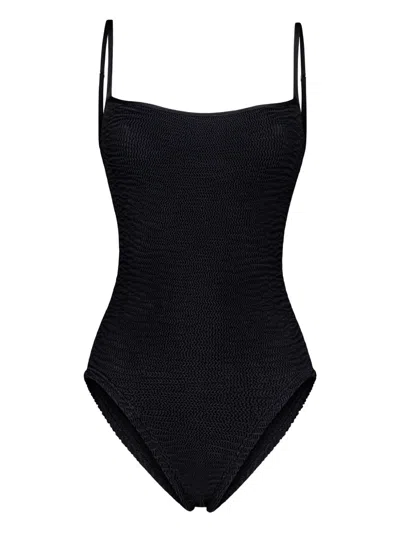 Paramidonna Marisia Square-neck Swimsuit In Blue