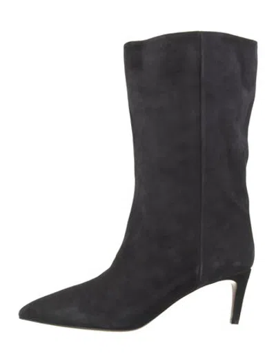 Pre-owned Paris Texas Suede Boots In Black