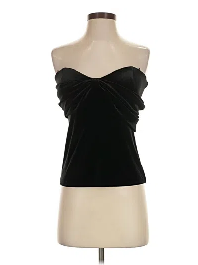 Parker Sleeveless Top Black Strapless Neckline Tops