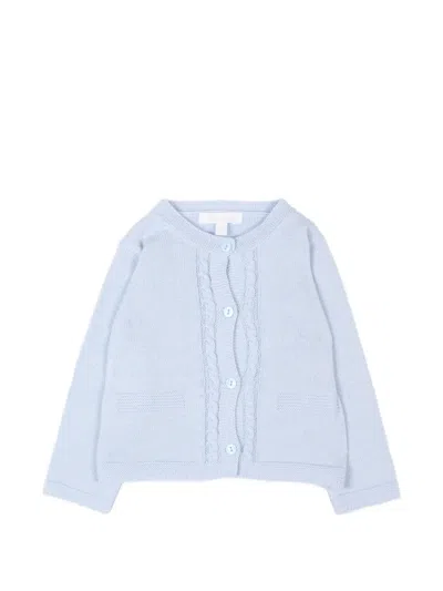 Patachou Babies' Cotton Cardigan In Blue