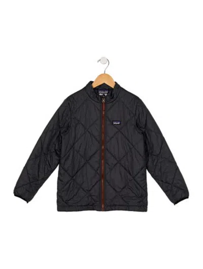 Pre-owned Patagonia Kids' Boys' Down Jacket In Black