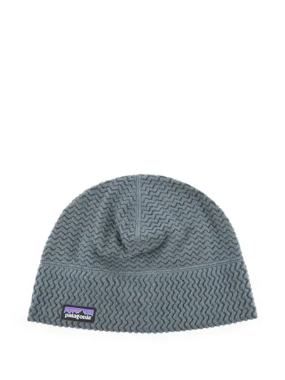 Patagonia R1 Air Zigzag-pattern Beanie Hat In Gray