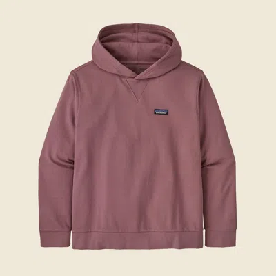 Patagonia Used Regenerative Organic Certified® Cotton Hoody Sweatshirt In Evening Mauve In Brown