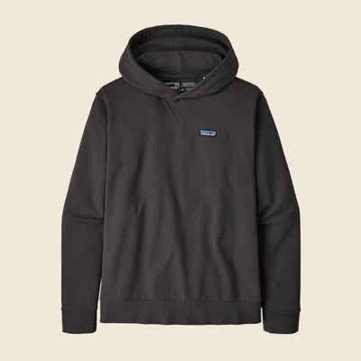 Patagonia Used Regenerative Organic Certified® Cotton Hoody Sweatshirt In Ink Black