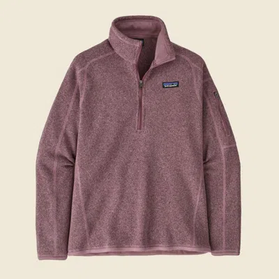 Patagonia Used Women's Better Sweater® 1/4-zip In Evening Mauve In Purple