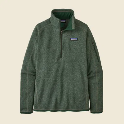 Patagonia Used Women's Better Sweater® 1/4-zip In Hemlock Green