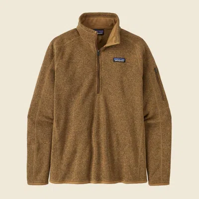 Patagonia Used Women's Better Sweater® 1/4-zip In Nest Brown In Multi