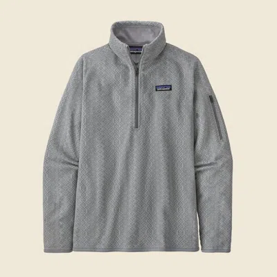 Patagonia Used Women's Better Sweater® 1/4-zip In Salt Grey In Gray