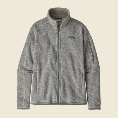 Patagonia Used Women's Better Sweater® Jacket In Birch White In Gray