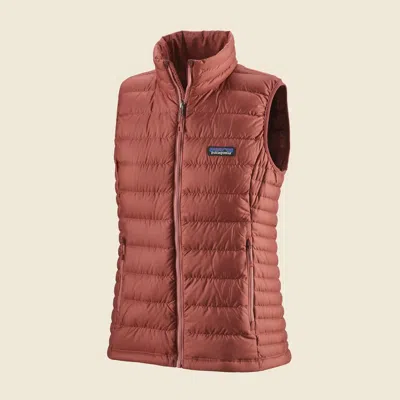 Patagonia Used Women's Down Sweater Vest In Rosehip In Brown