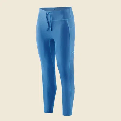 Patagonia Used Women's Endless Run 7/8 Tights In Vessel Blue